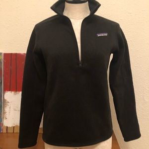 Patagonia Women’s Better Sweater 1/4 zip, black